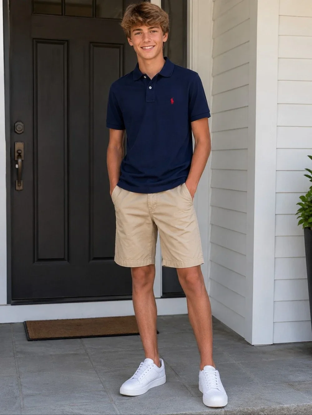 Abercrombie Kids NWT Twill Longboard Shorts, Khaki Tan, Boys 15/16